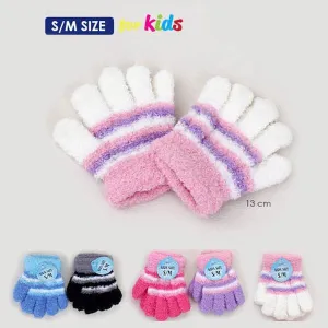 Kid's Stripe Cozy Gloves 2099-001 (12 units)